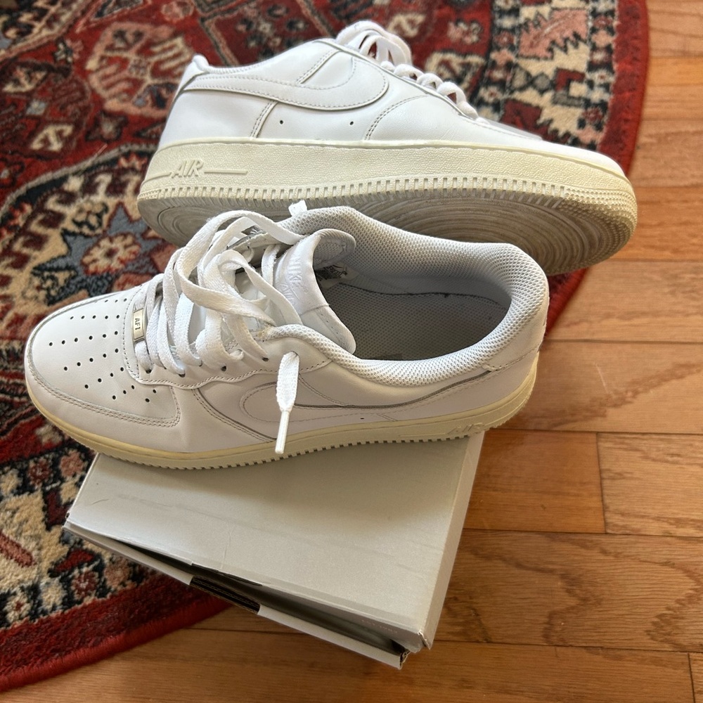 White Nike Air Force 1 Sneakers
